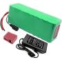 Jieoto E-Bike Lithium Battery Pack 36V 9AH Rechargeable Electric Bicycle Lithium Battery with Charger and BMS, for 250W/350W/500W Electric Bicycle/Scooter Motor