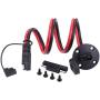 SAE Cable - iGreely Solar Weatherproof SAE Socket Sidewall Port, SAE Quick Connect Solar Panel Mount for Motorcycle Generator Battery Charger and More 10AWG 2ft/60cm