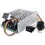 PWM DC Motor Speed Controller, DC10-55V/40A Max 60A Stepless DC Motor Speed Controller with Forward-Brake-Reverse Switch Adjustable Potentiometer and LED Display,Continuous Current 40A