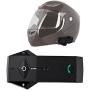 Motorcycle Bluetooth Headset FreedConn Colo-RC Communication Intercom Helmet Headset with L3 Handlebar Remote Controller NFC,FM Radio,Handsfree,Range-1000M,2-3Riders Pairing Pack of 2 Hard Cable