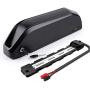Jieoto Ebike Battery 36V 10AH 13AH Electric Bicycle Rechargeable Lithium Ion Batteries with Charger and BMS Protection Board for 200W 350W 500W Bike Battery Motor
