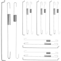 Throttle Return Spring Kit Carburetor Spring Classification Governor Connecting Rod Speed Control Spring Adjusting Lever Spring Compatible with 168F/ GX160/ GX200/ 170F/ GX210 Honda Clone (18 Pieces)
