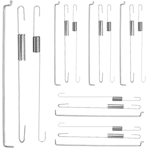 Throttle Return Spring Kit Carburetor Spring Classification Governor Connecting Rod Speed Control Spring Adjusting Lever Spring Compatible with 168F/ GX160/ GX200/ 170F/ GX210 Honda Clone (18 Pieces)