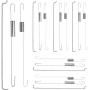 Throttle Return Spring Kit Carburetor Spring Classification Governor Connecting Rod Speed Control Spring Adjusting Lever Spring Compatible with 168F/ GX160/ GX200/ 170F/ GX210 Honda Clone (18 Pieces)