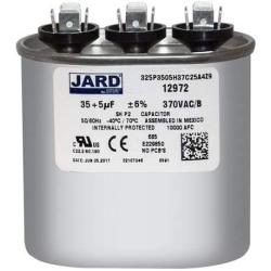 Motor Dual Run Capacitor Oval 35 + 5 MFD uf MFD 440 Volt VAC 12972