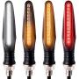 Acelane Motorcycle Indicator Lights Flowing LED Turn Signal Lights Blinkers Brake Light Daytime Running Light Rear Front 12V for Motorbike Scooter Quad Cruiser Harley Kawasaki Yamaha Suzuki Off Road