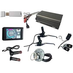 TFT Display 48V-72v 100A 5000w Electric Bike Controller sine Wave System Programmable Setting sabovton Controller