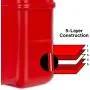 Scepter 08576 OEM Portable 3.2 Gallon Marine Fuel Tank For Outboard Engine Boats, 14-Inches x 10-1/2-Inches, x 9-Inches, Red