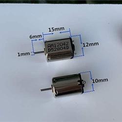 Xuulan Xianglaa-Motor Small Mini N20 Motor, High Speed Strong Magnetic Precious Metal Brush Engine DIY RC Slot Car, 10mm*12mm,