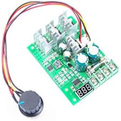 KNACRO 20A PWM DC Motor Governor Controller 30A Max DC 6-60V 12V 24V 36V 48V Brush DC Motor Controller Digital Display 0-100% Speed Regulation