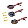 WWQB 2Pack RC Car Motor Cooling Fan Heatsink 28000RPM Brushless ESC Cooling Fan for RC Car 1/8 1/10 540 550 Motor,Rose Red (500081171A1)