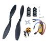 Semetall 1000KV RC Brushless Motor A2212 13T 1045 Propeller RC Aircraft Multicopter Accessories Kit Mount with 30A Brushless ESC Set for Remote Control Plane F450 F550