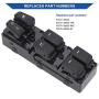 Obaee Master Power Window Switch Main Control Button Compatible with Hyundai Sonata 2011 2012 2013 2014 Replacement OEM 93570-3S000RY DWS545 Front Left Driver Side (Black Color)