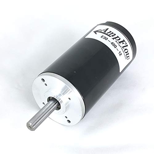 AmpFlow E30-400-12 Brushed Electric Motor, 6V, 12V, or 18 VDC, 6500 RPM