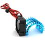 SQXBK Heatsink Blue Aluminum Heat Sink with Cooling Fan for 380 Motors Kit RC Car