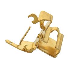Heyiarbeit 2 pcs Carbon Brush Holder Metal Gold Tone for 9553 Model Angle Grinder Electric Motors Parts