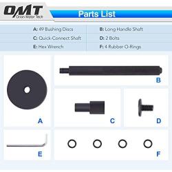 Orion Motor Tech 52-in-1 Custom Bushing Driver Tool Set and Transmission Wheel Axle Bearing Race Seal Installer Remover, Bush Removal Puller Bearing Press Tool Kit