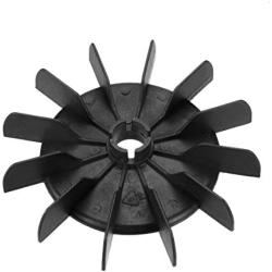 uxcell Motor Fan Blade 142mmx18mm Round Shape Bore Black Engineering Plastic with 12 Vanes