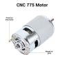 Comgrow 775 DC Motor DC 12V - 24V Max 10000RPM - 20000RPM Ball Bearing Large Torque High Power Low Noise Gear Motor Electronic Component Motor