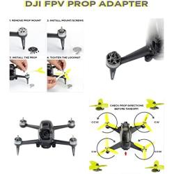usmile 4 PCS Aluminium Propeller Mount Adapter for DJI FPV Drone Support 5 inch 5042 Propeller Prop with M5 Mounting Hole