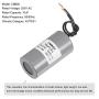 MECCANIXITY CBB60 Run Capacitor 10uF 250V AC 2 Wires 50/60Hz Cylinder 73x38mm for Air Compressor Water Pump Motor