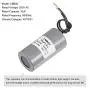 MECCANIXITY CBB60 Run Capacitor 10uF 250V AC 2 Wires 50/60Hz Cylinder 73x38mm for Air Compressor Water Pump Motor