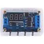 Timer Delay Relay DC 5V 12V 24V On Off Timer Module Trigger Cycle Dual MOS Delay Control Board with Digital Tube Display and Protective Shell for Smart Home, Automatic Control