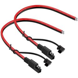 iGreely 2Pack SAE Extension Cable SAE Quick Connector Disconnect Plug for RV Trolling Motor Solar Panel (14AWG)
