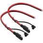 iGreely 2Pack SAE Extension Cable SAE Quick Connector Disconnect Plug for RV Trolling Motor Solar Panel (14AWG)