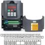 RATTMMOTOR CNC Spindle Motor Kit 1.5KW 220V Air Cooled Spindle Motor ER11 φ65mm 24000RPM 8A 400HZ+1.5KW 220V VFD Inverter Variable Frequency Drive Converter Controller for CNC Router Machine