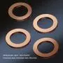 DEEFILL (20Pcs) M14 Red Cooper Oil Drain Plug Crush Washers Coolant Seal Ring Gasket DFL-030 DEEFILL (20Pcs) M14 Red Cooper Oil Drain Plug Crush Washers Coolant Seal Ring Gasket DFL-030