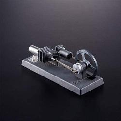 Teerwere Stirling Engine Motor Hot Air Stirling Engine Model Heat Generator Physical Model Toy Collection Home Office Collectible Gift (Color : Silver, Size : One Size)