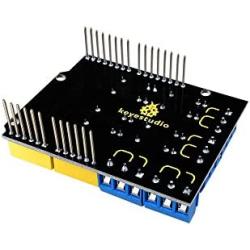 KEYESTUDIO 4 Channel Relay Shield 5V for Arduino Controller R3 ARM PIC AVR STM32 Raspberry Pi HIGH Level Trigger Relay Module Expansion Board
