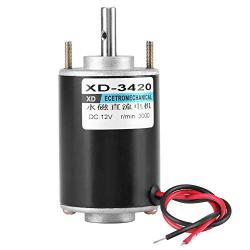 SALUTUYA 12V DC Motor, 30W High Speed CW/CCW Permanent Magnet DC Motor for DIY Generator(DC 12V 3000RPM)