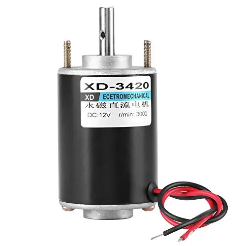 Moteur DC Permanent Aimanté 12V 30W, Haute Vitesse CW/CCW, pour DIY Générateur (3000RPM) Moteur DC Permanent Aimanté 12V 30W, Haute Vitesse CW/CCW, pour DIY Générateur (3000RPM)