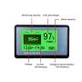 HENGSHAN 500A Battery Monitor Main AUX Dual Voltage Relay Control High and Low Voltage Programmable Alarm Compatible with Battery 10-120V for Boat Caravan RV Motorhome