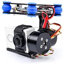 RTF 2 Axis Metal for BRUSHLESS for Gimbal W/ BGC Controller Board 2208 Motors for GOPRO 3 / for XIaomi / SJ4000 Camera 1 2 for Walkera X350 for PRO (Color : Black )