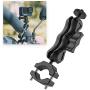 SUREWO 360° Motorcycle Bike Camera Holder Handlebar Mount Bracket 1/4 Metal Stand Compatible with GoPro Hero10/ 9/8/7/6/5 Black,DJI Osmo Action 2,Insta360 One X2,Campark/AKASO and More