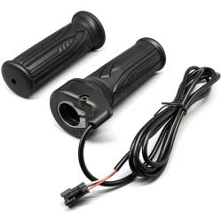Electric Motorcycle Accelerator Right Hand Full Twist Throttle Ebike Throttle Compatible 12V-72V Suitable for 500W 1000W 1500W Hub Motor