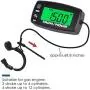 Runleader Digital Maintenance Tach/Hour Meter,Backlight Display,Battery Replacement for Small Gas Engine,Used on Riding Lawn Tractor Generator Compressor Chainsaws Outboard Motor Pressure Washers.