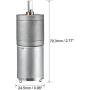 uxcell DC Motor Electric Gear Box Gearbox 6V 16RPM