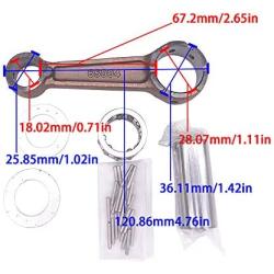 SouthMarine Boat Engine 650-11650-00 682-11650-00 6K4-11650-00 Connecting Rod Kit fits Yamaha 9.9hp 15hp E9.9D E15D EK15N Outboard Motor
