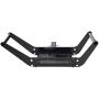 Smittybilt 9500 lb 97495 XRC GEN2 Winch-9500 Pound Load Capacity + 2811 Textured Black Winch Cradle for 8,000 lb. - 12,000 lb. Winches