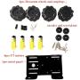SZDoit Premium 4WD Mecanum Wheel Car Chassis MC100 with Metal Frame, 4pcs TT DC Motor, 60mm Mecanum Wheels, AI ROS Robotic Model for Arduino / Raspberry Pie, Teens Science STEAM Education Platform Kit