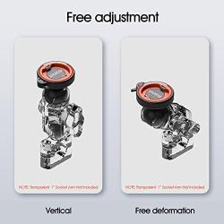 Universal 1” Ball Motorcycle Phone Mount,Quick Release Motor Bike Smartphone Holder 【Double Socket Arm not Included】