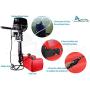 MARINE CITY Boat Heavy Duty Fuel Line Assembly, 8.8FT Nylon Marine Outboard Fuel Line/Hose, 3/8