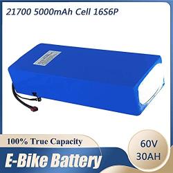Wnicek 60V 30AH E-Bike Lithium Battery Pack High-Capacity Waterproof Lithium Battery Suitable for 500W 750W 1000W 1200W 1500W 1800W 2000W Scooter Electric Motorcycles Motor with Charger