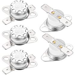 uxcell KSD301 Thermostat 210°C/410°F 10A Normal Closed N.C Adjust Snap Disc Temperature Switch for Microwave,Oven,Coffee Maker 5pcs