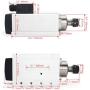 RATTMMOTOR CNC Spindle Motor Kit Square 2.2KW 220V Air Cooled Spindle Motor ER20+2.2KW Inventer VFD 220V Variable Frequency Drive Converter Speed Control for CNC Router Engraver Milling Machine