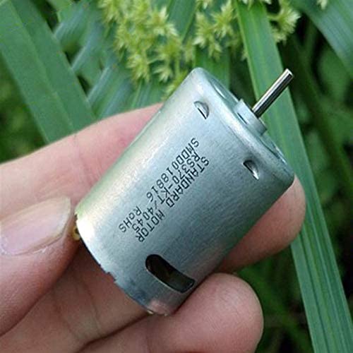 Xuulan Xianglaa-Motor Standard Micro RS370 370 Motor, High Speed Strong Magnetic Power High Torque Electric Machinery, DC 6V-12V Volt 33600RPM,